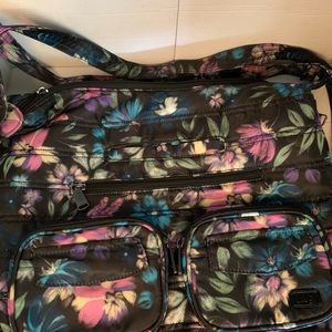 Lug Zipliner Convertible Hobo Bag - Bloom Black